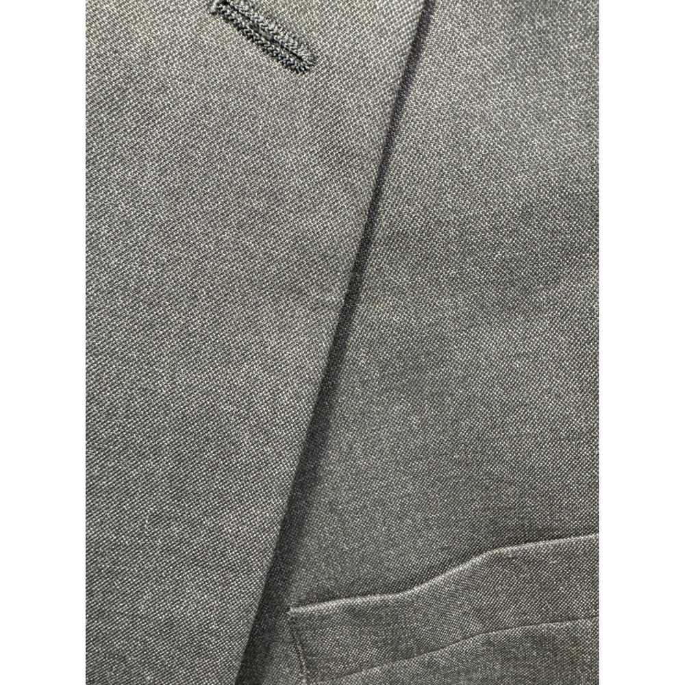 Saddlebred Mens Charcoal Gray 2 Piece Suit 46S Blazer 38x30 Pants with Tie - Picture 7 of 8